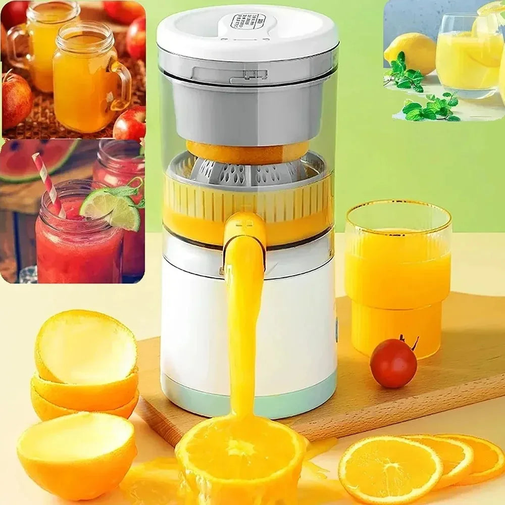 Portable Electric Juicer, USB Rechargeable, Wireless Lemon & Orange Squeezer