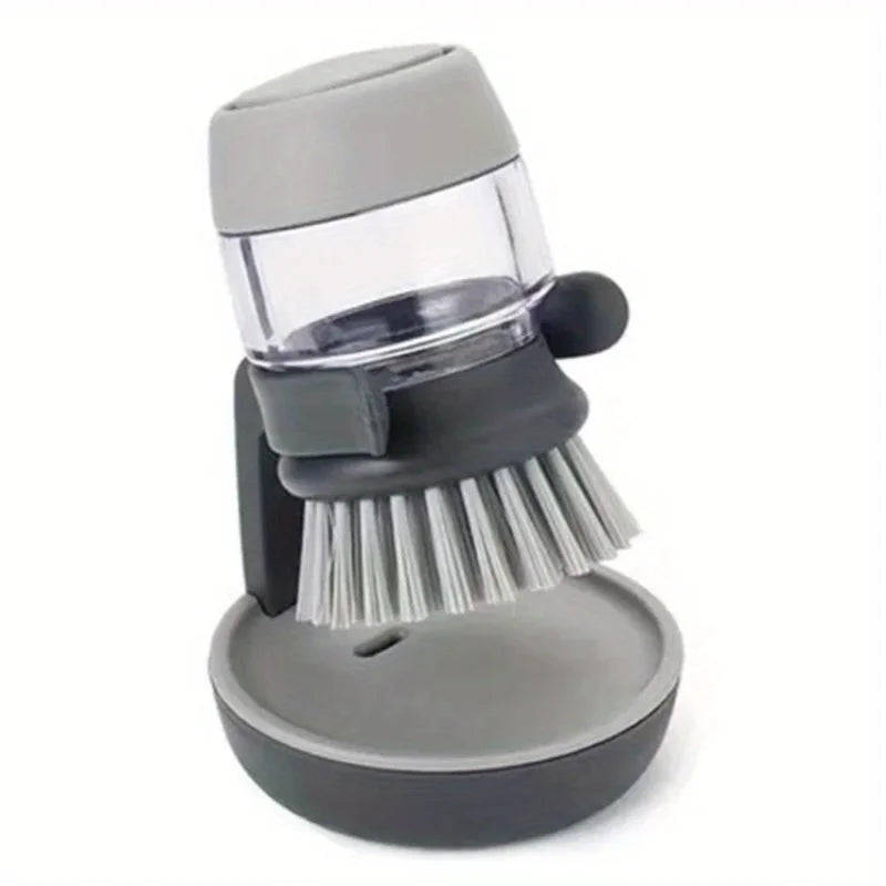 Dishwashing Brush with Soap Dispenser & Holder